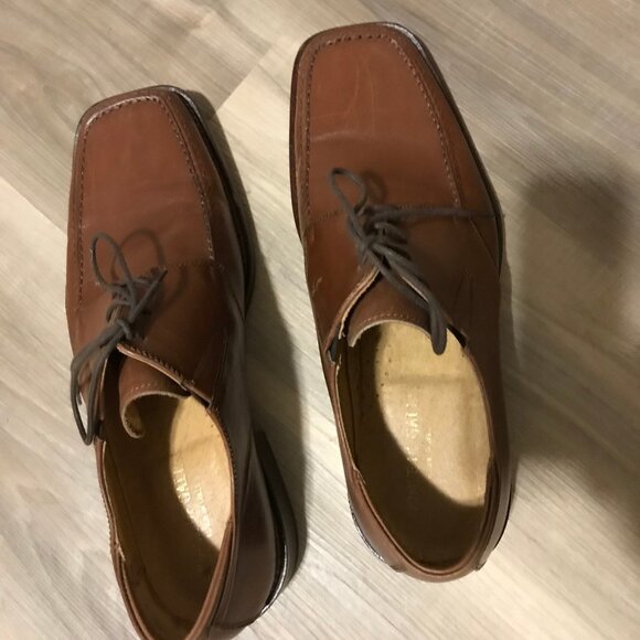 Vero Cuoio Men's Leather Lace Up Tan Shoes Size 10 - Picture 7 of 7